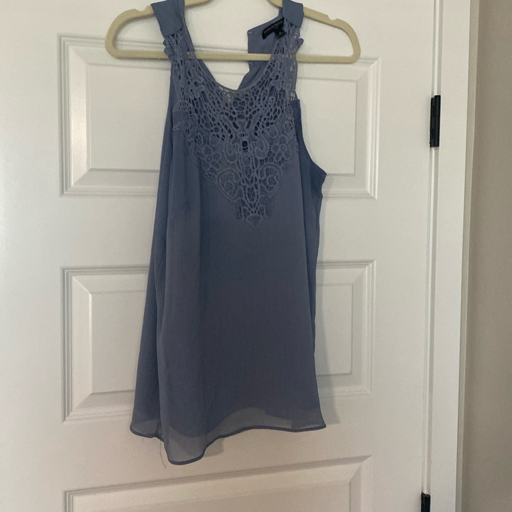 Blue sleeveless banana republic size M shirt